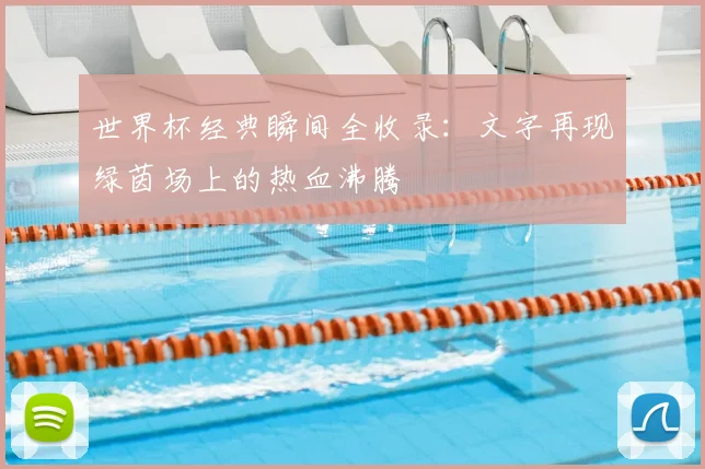世界杯经典瞬间全收录：文字再现绿茵场上的热血沸腾
