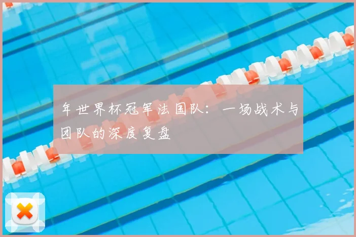 年世界杯冠军法国队：一场战术与团队的深度复盘
